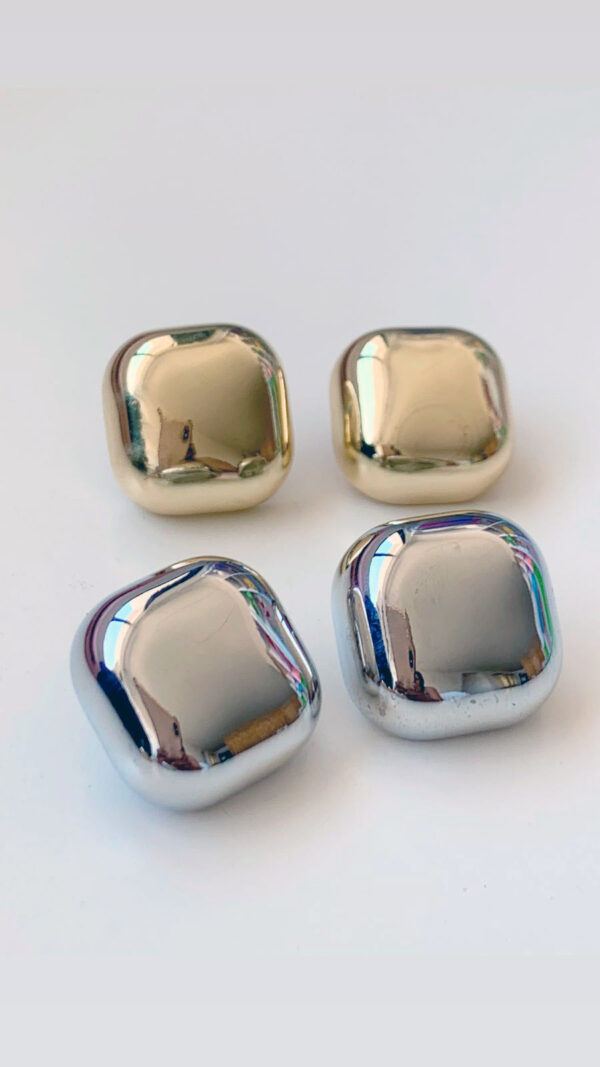 Arete Marina Estilo Cuadrado